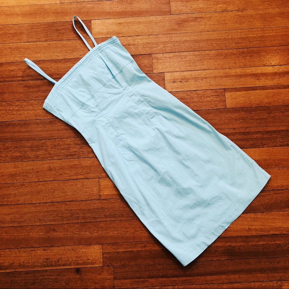Vintage Baby Blue Midi Dress